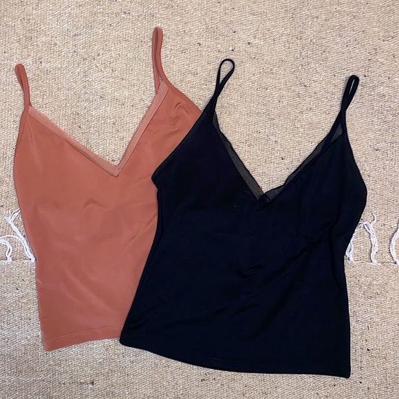 Blush Zara Tank top with Mesh detail - Picture 1 of 7